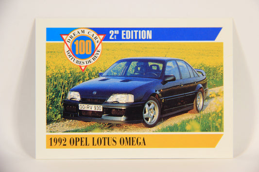 Dream Cars 2nd Edition 1992 Trading Card #9 - 1992 Opel Lotus Omega FR-ENG L004626