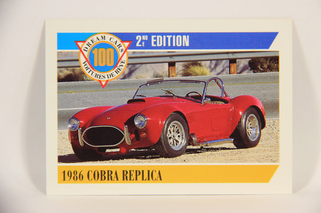 Dream Cars 2nd Edition 1992 Trading Card #24 - 1986 Cobra Replica FR-ENG L004632