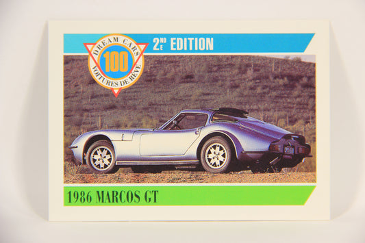 Dream Cars 2nd Edition 1992 Trading Card #29 - 1986 Marcos GT FR-ENG L004636