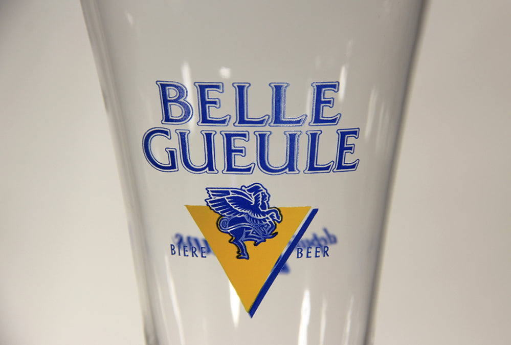 Belle Gueule Beer Pilsner Glass 15th Anniversary Canada Winged Centaur Logo L004871