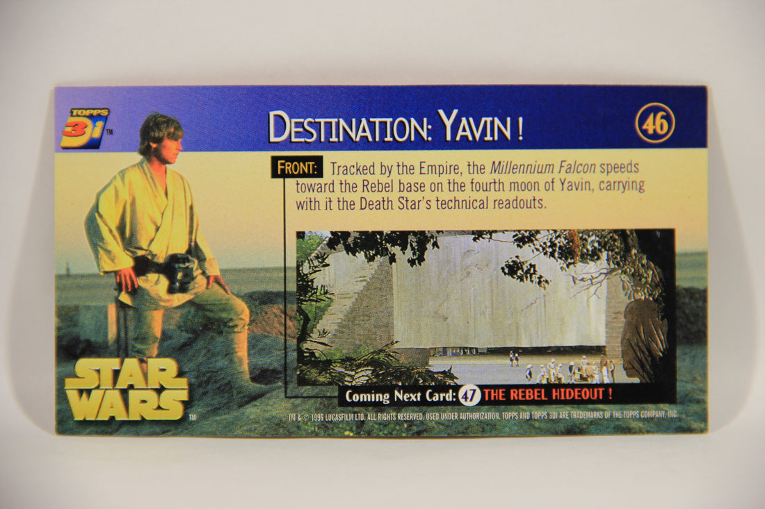 Star Wars 3Di Widevision 1996 Trading Card #46 Destination Yavin ENG L004938