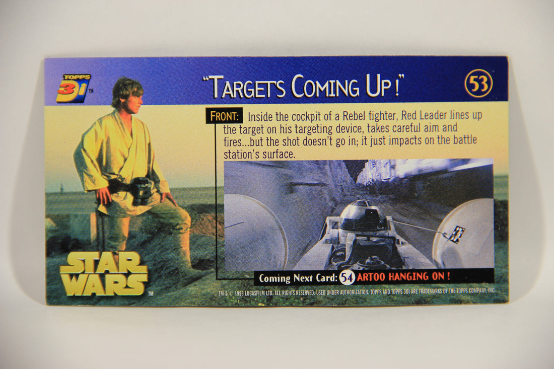 Star Wars 3Di Widevision 1996 Trading Card #53 Targets Coming Up ENG L004943