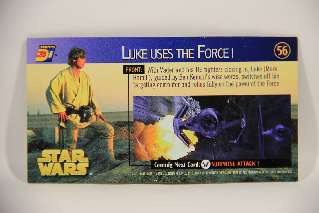 Star Wars 3Di Widevision 1996 Trading Card #56 Luke Uses The Force ENG L004946