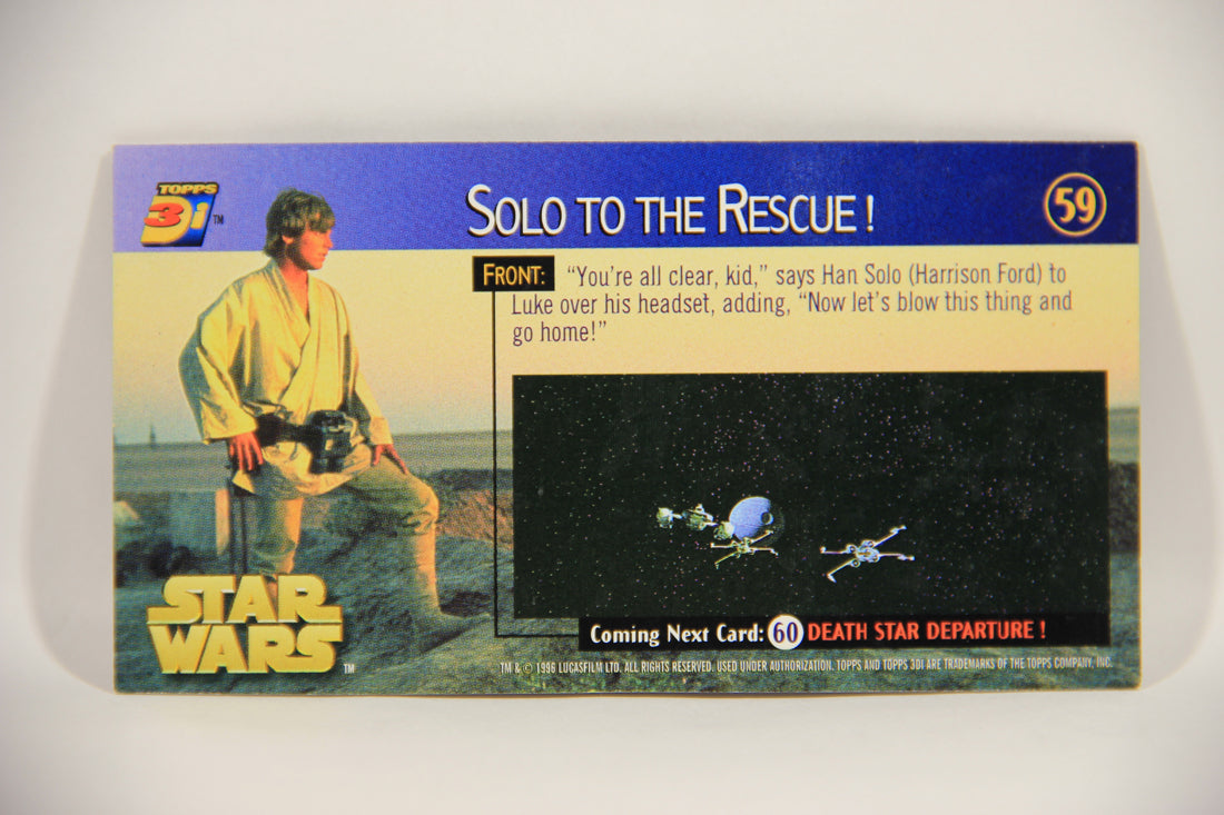 Star Wars 3Di Widevision 1996 Trading Card #59 Solo To The Rescue ENG L004948