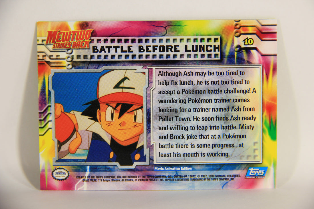 Pokémon Card First Movie #10 Battle Before Lunch Foil Chase Blue Logo 1st Print ENG L005018