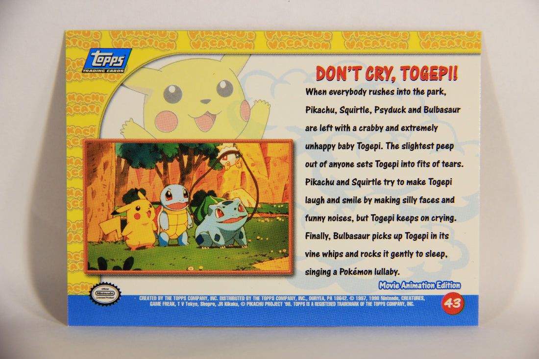Pokémon Card First Movie #43 Don't Cry Togepi Foil Chase Blue Logo 1st Print ENG L005050