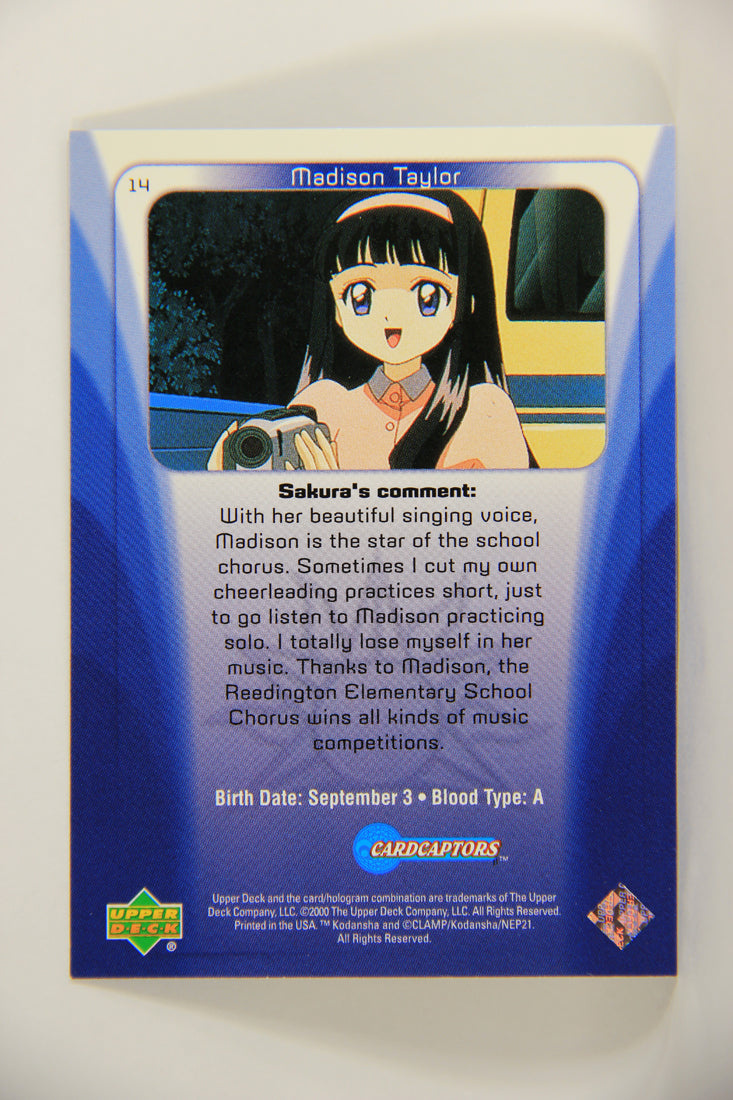 CardCaptors 2000 Trading Card #14 With Her Beautiful Singing Voice ENG L005480