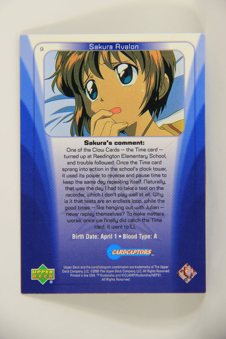 CardCaptors 2000 Trading Card #9 The Time Card Rainbow Holo Foil ENG L005558