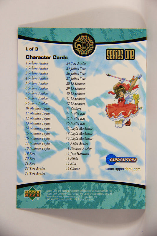 CardCaptors 2000 Trading Card Checklist #A 1 Of 3 Character Cards ENG L005584