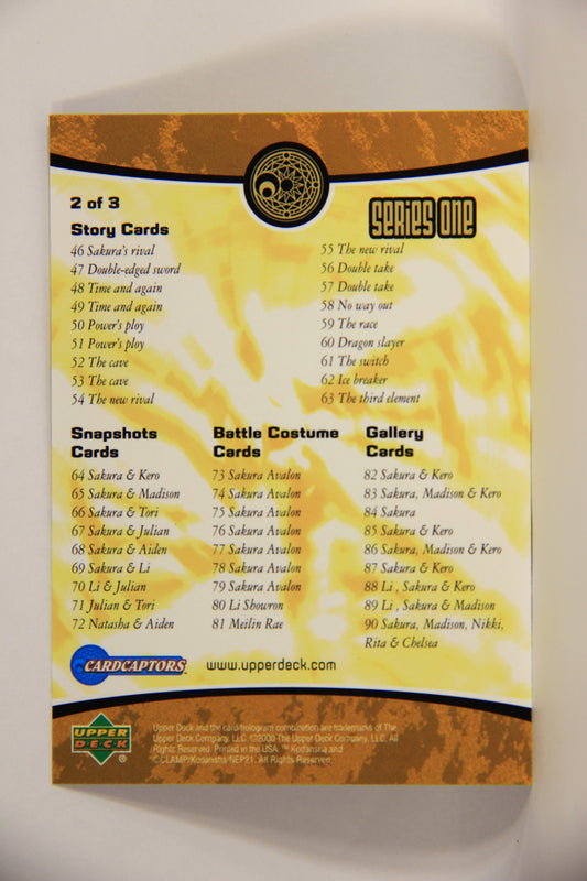 CardCaptors 2000 Trading Card Checklist #A 2 Of 3 Story Snapshot Battle Gallery ENG L005585