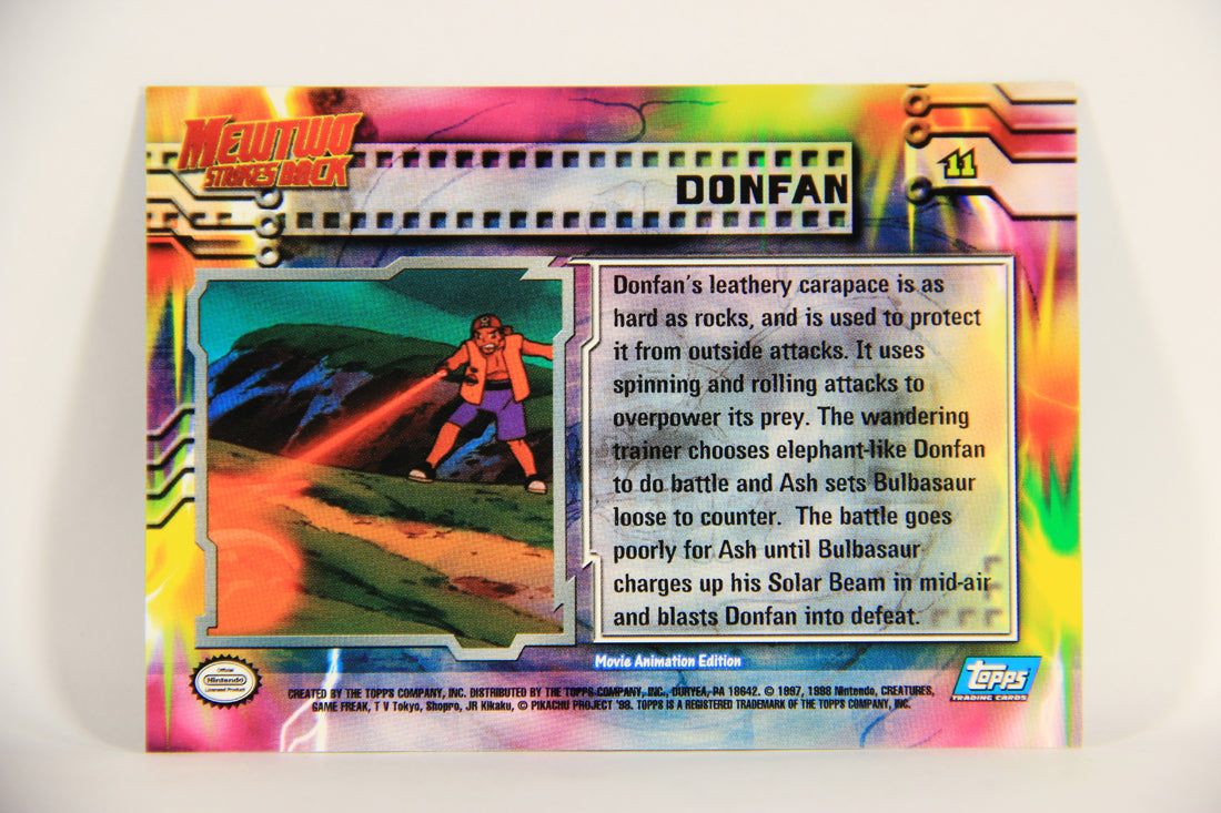 Pokémon Card First Movie #11 Donfan Blue Logo 1st Print ENG L005595