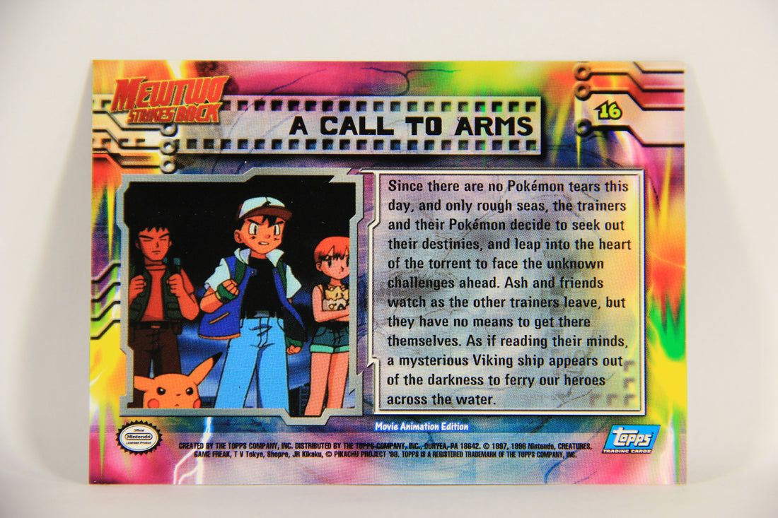 Pokmon Card First Movie #16 A Call To Arms Blue Logo 1st Print ENG L0 AGS Collectibles Pokmon Card First Movie #16 A Call To Arms Blue Logo 1st Print ENG L0 AGS Collectibles