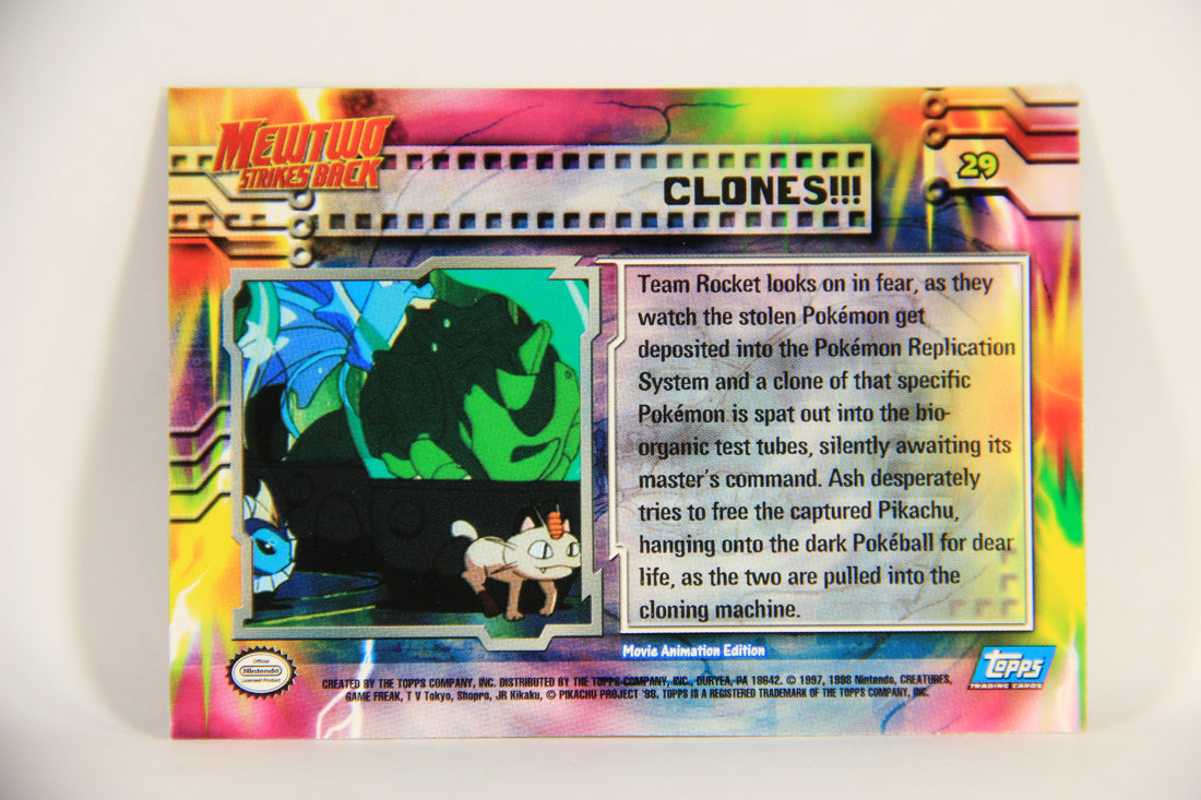 Pokémon Card First Movie #29 Clones Blue Logo 1st Print ENG L005612