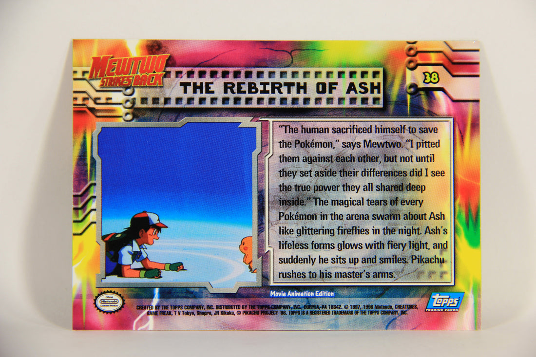 Pokmon Card First Movie #38 The Rebirth Of Ash Blue Logo 1st Print EN AGS Collectibles Pokmon Card First Movie #38 The Rebirth Of Ash Blue Logo 1st Print EN AGS Collectibles