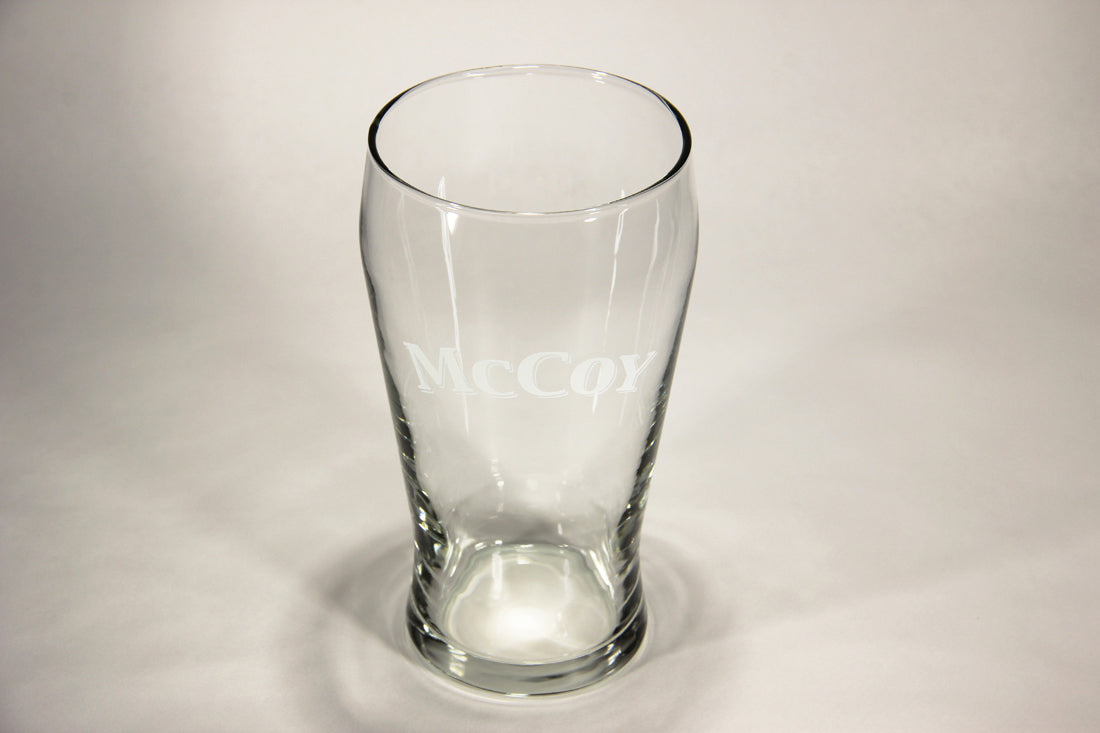 McCoy Beer Pint Glass Unknown Origin L005694