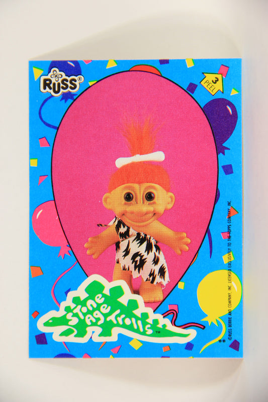 Russ Trolls 1992 Topps Trading Card Sticker #3 Stone Age Trolls ENG L005747