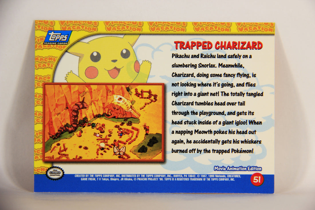 Pokémon Card First Movie #51 Trapped Charizard Blue Logo 1st Print ENG L005874