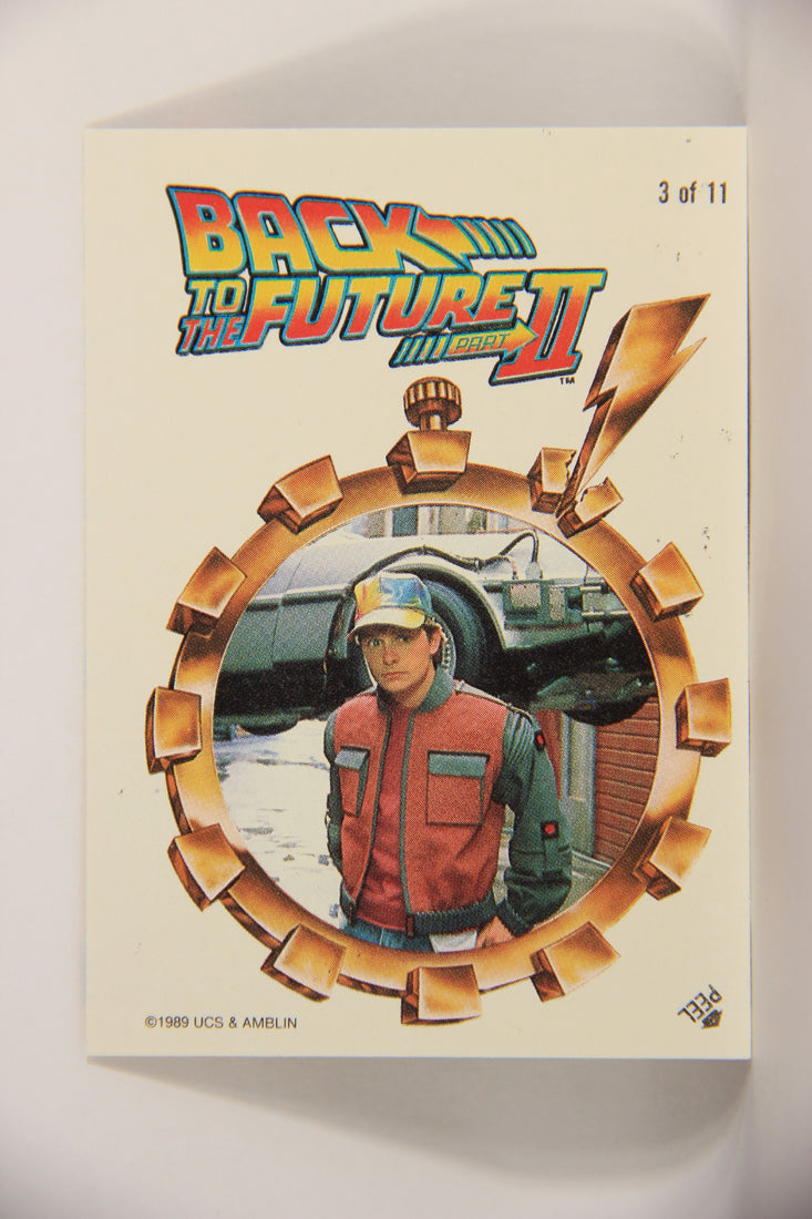 Back To The Future II 1989 Sticker Card #3 Of 11 Marty McFly In 2015 L005912