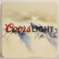 Coors Light Beer Coaster Molson Coors USA - Canada ENG Snow Mountains Logo L006113