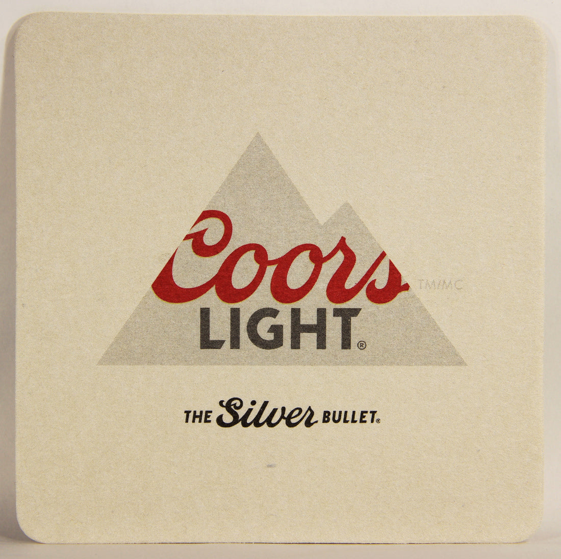 Coors Light Beer Coaster Molson Coors USA - Canada ENG Snow Mountains Logo L006113