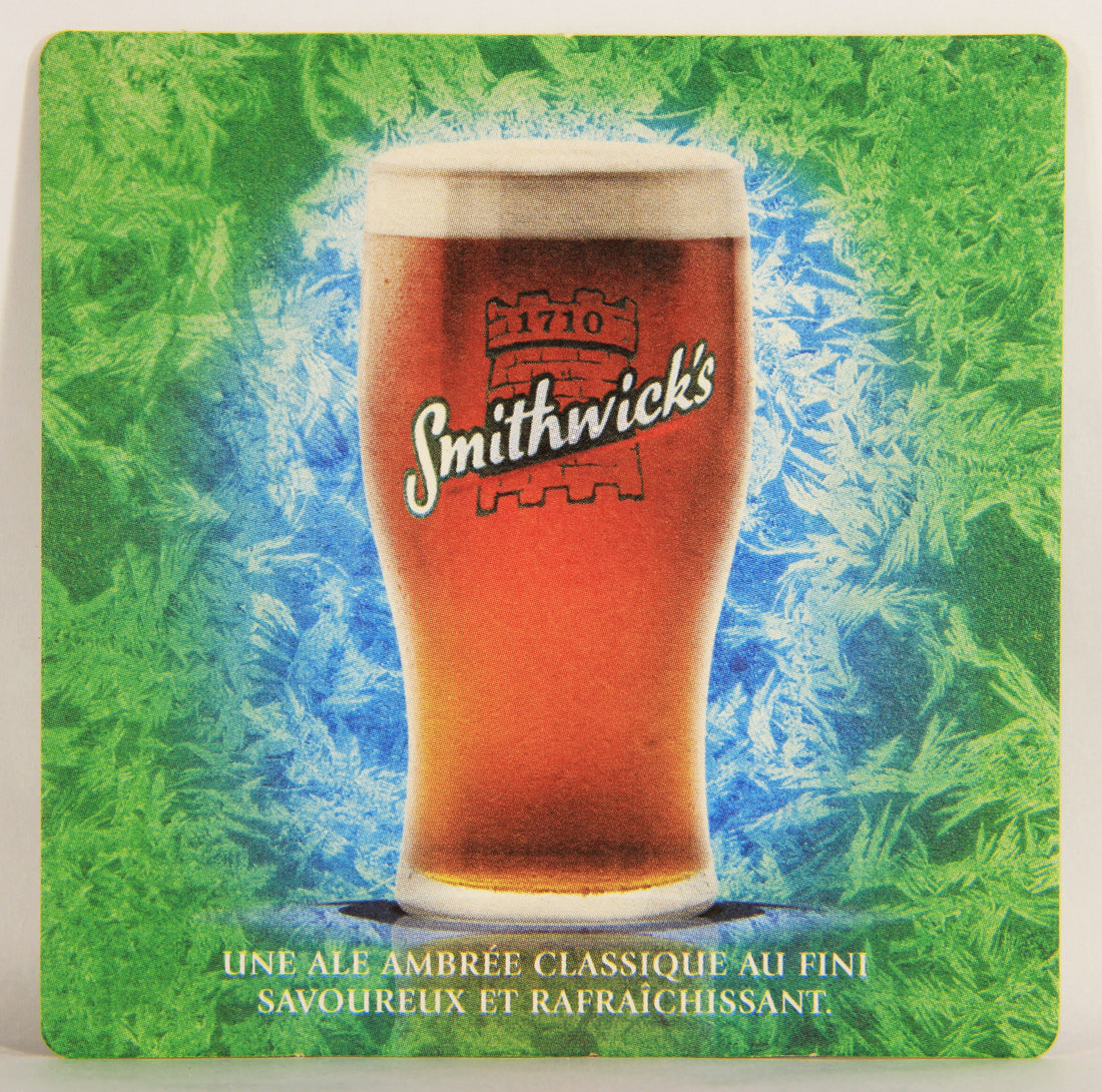 Smithwick's Beer Coaster 2008 Ireland FR-QC Castle Tower Logo L006118