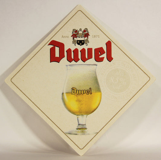 Duvel Beer Coaster Five Commandments For A Heavenly Pour Belgium ENG L006119