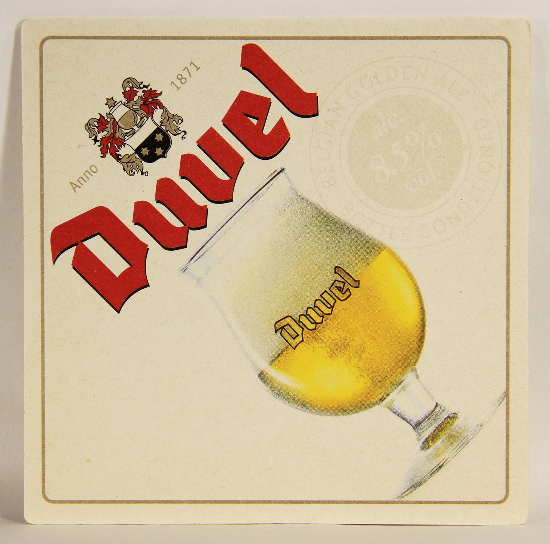 Duvel Beer Coaster Five Commandments For A Heavenly Pour Belgium ENG L006119