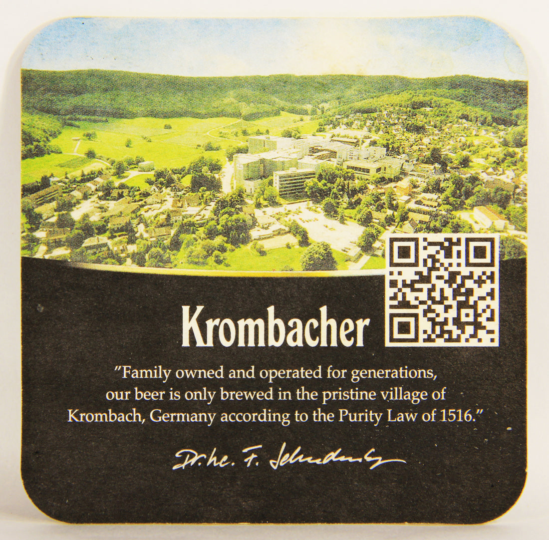 Krombacher Beer Coaster Krombacher Brauerei Germany ENG L006127