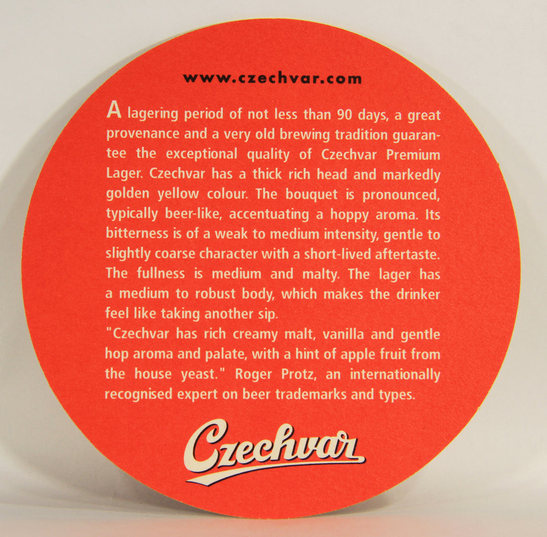 Czechvar Beer Coaster Sensual Woman Czech Republic ENG L006139