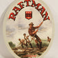 Raftman Beer Coaster Oval Shape Canada Québec FR Great Artwork L006143