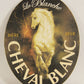 Cheval Blanc La Blanche Beer Coaster Canada Québec FR-ENG Horse Logo L006144