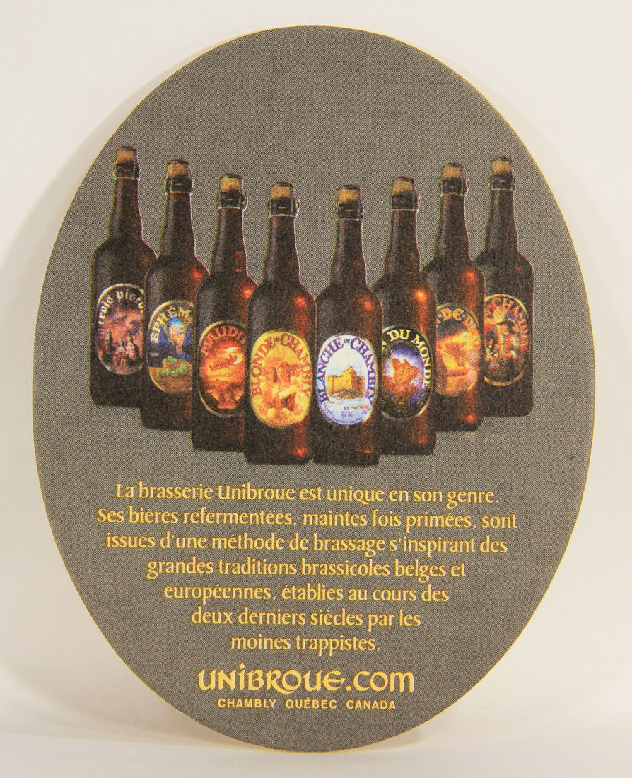 Unibroue Beer Coaster Médailles Internationales Canada Québec FR L006145