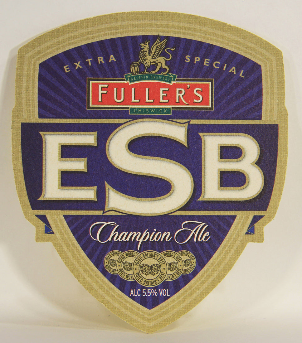 ESB Beer Coaster Extra Special Bitter Fuller's Brewery England UK ENG L006149