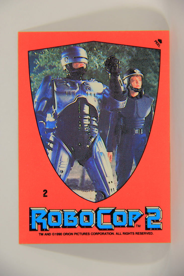 RoboCop 2 Topps 1990 Trading Card Sticker #2 Puzzle ENG L006860