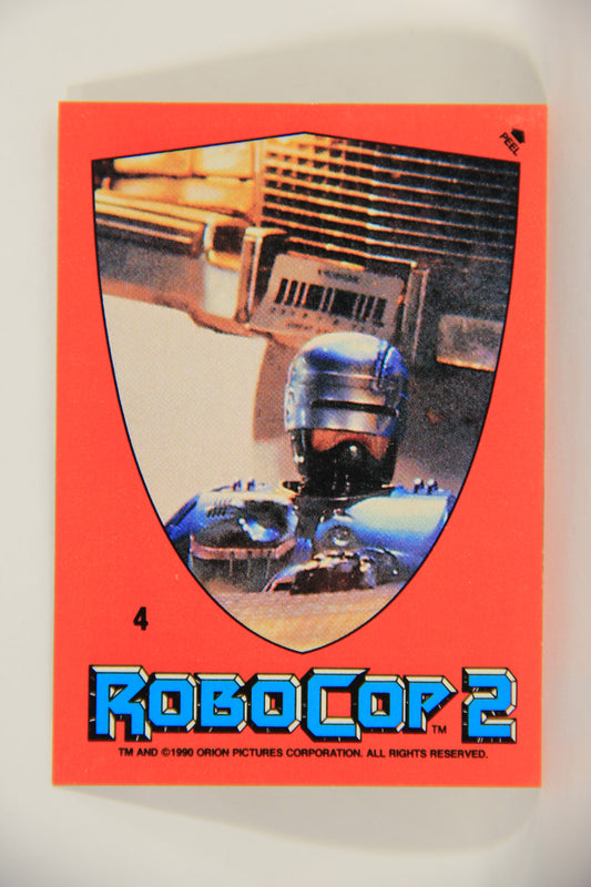 RoboCop 2 Topps 1990 Trading Card Sticker #4 Puzzle ENG L006862