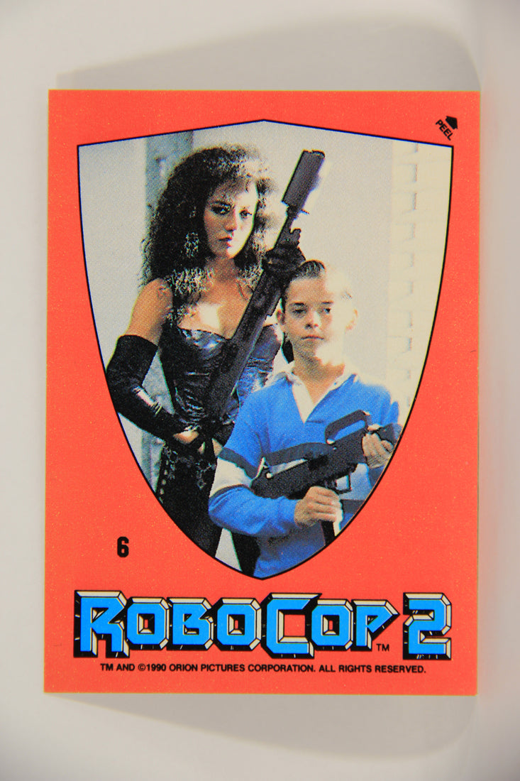 RoboCop 2 Topps 1990 Trading Card Sticker #6 Puzzle ENG L006864