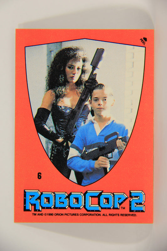 RoboCop 2 Topps 1990 Trading Card Sticker #6 Puzzle ENG L006864