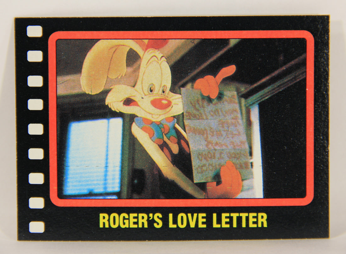 Who Framed Roger Rabbit 1988 Trading Card #53 Roger's Love Letter ENG Topps L006895