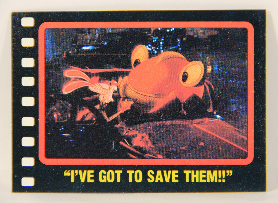 Who Framed Roger Rabbit 1988 Trading Card #103 I've Got To Save Them ENG Topps L006897