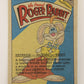 Who Framed Roger Rabbit 1988 Trading Card #104 Roger To The Rescue ENG L006898