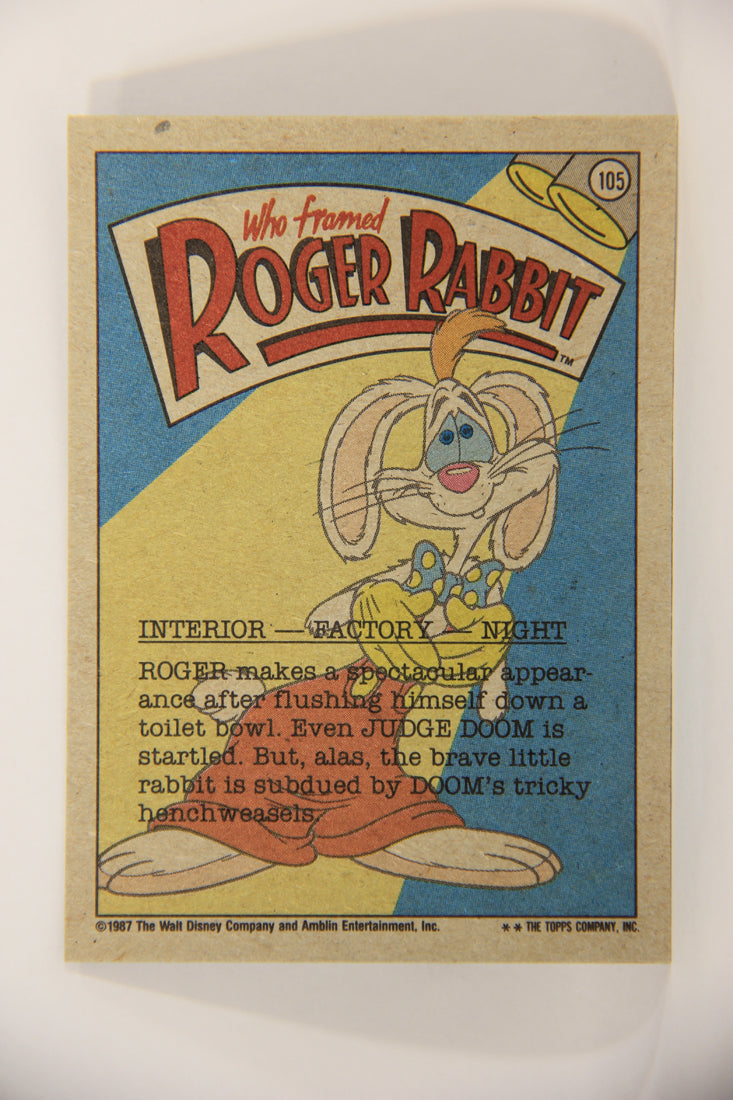 Who Framed Roger Rabbit 1988 Trading Card #105 Trapped By Judge Doom ENG L006899