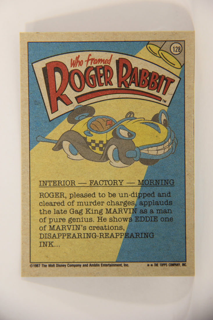 Who Framed Roger Rabbit 1988 Trading Card #128 A Grateful Roger Rabbit ENG Topps L006901