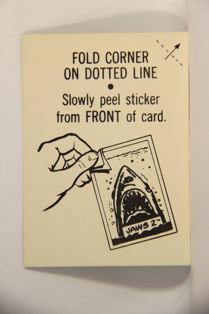 Jaws 2 - 1978 Trading Card Sticker #4 Sea Explorer - Canada O-Pee-Chee L007109