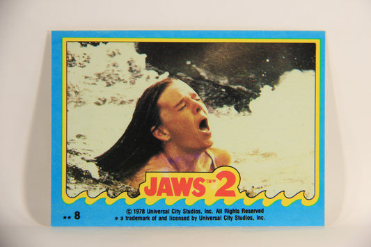 Jaws 2 - 1978 Trading Card Sticker #8 Shark Prey - Canada O-Pee-Chee L007113