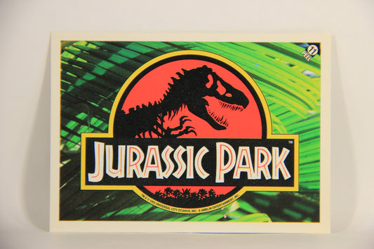 Jurassic Park 1993 Trading Card Sticker #11 Jurassic Park Logo ENG Topps L007127