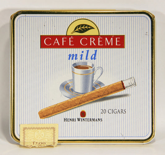 Café Crème Mild Cigarillos Tin Case Henri Wintermans Holland - Netherlands L007180