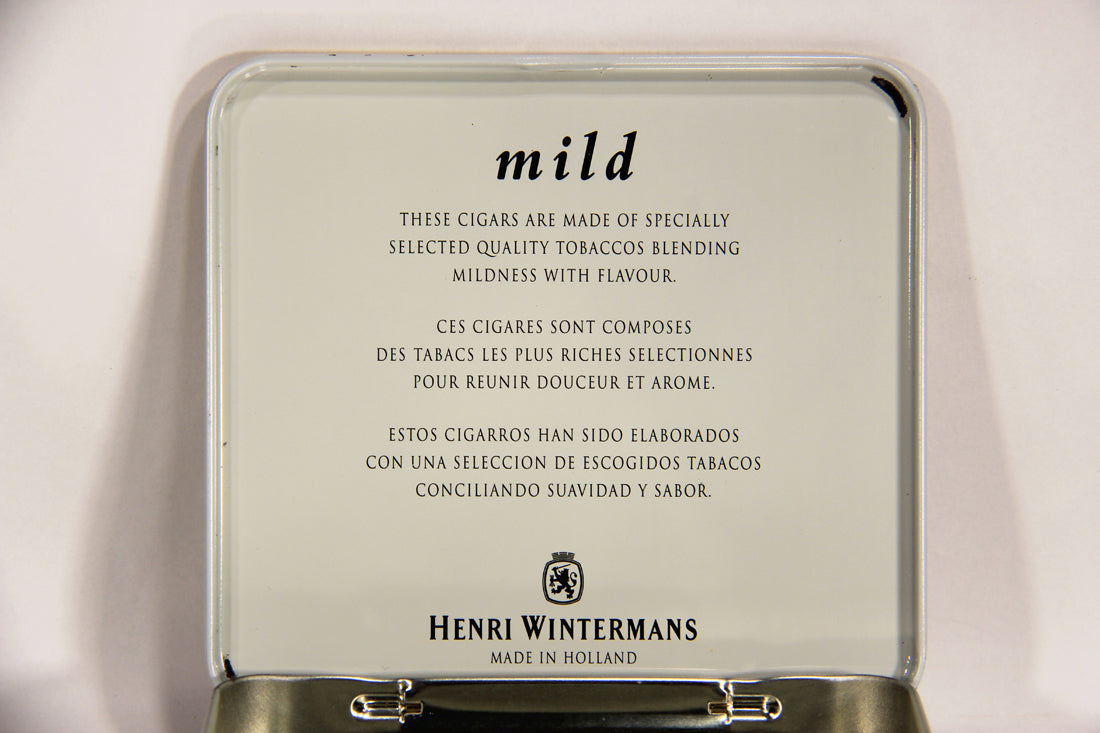 Café Crème Mild Cigarillos Tin Case Henri Wintermans Holland - Netherlands L007180