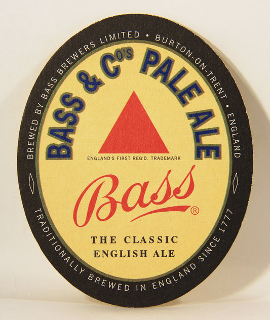 Bass Pale Ale Beer Coaster From Late 90's Bass Brewery England FR-ENG L007366