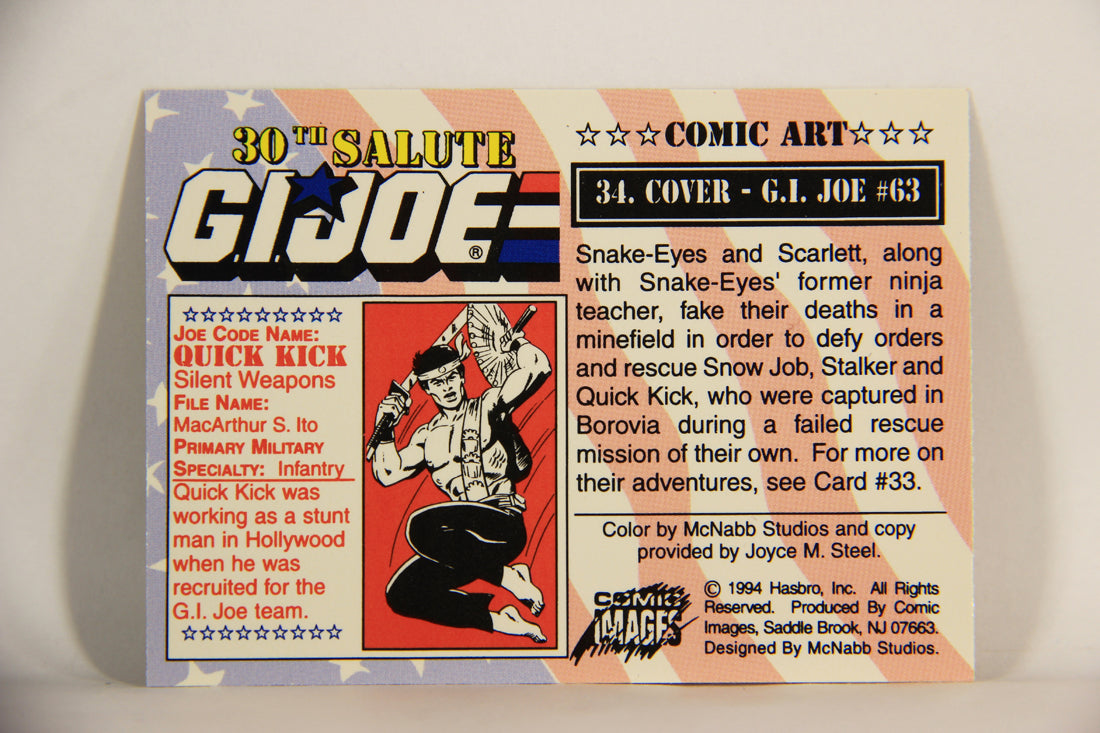 GI Joe 30th Salute 1994 Trading Card #34 Cover - G.I. Joe #63 ENG L007399