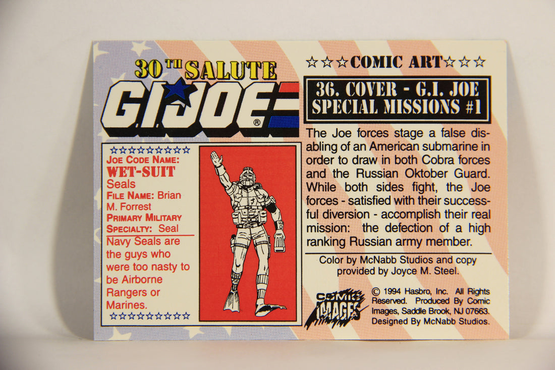 GI Joe 30th Salute 1994 Trading Card #36 Cover - G.I. Joe Special Missions #1 ENG L007401